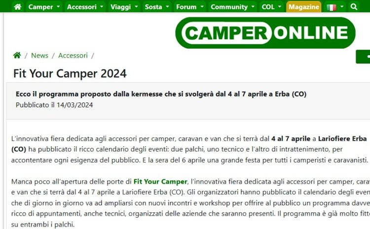  Camper On Line